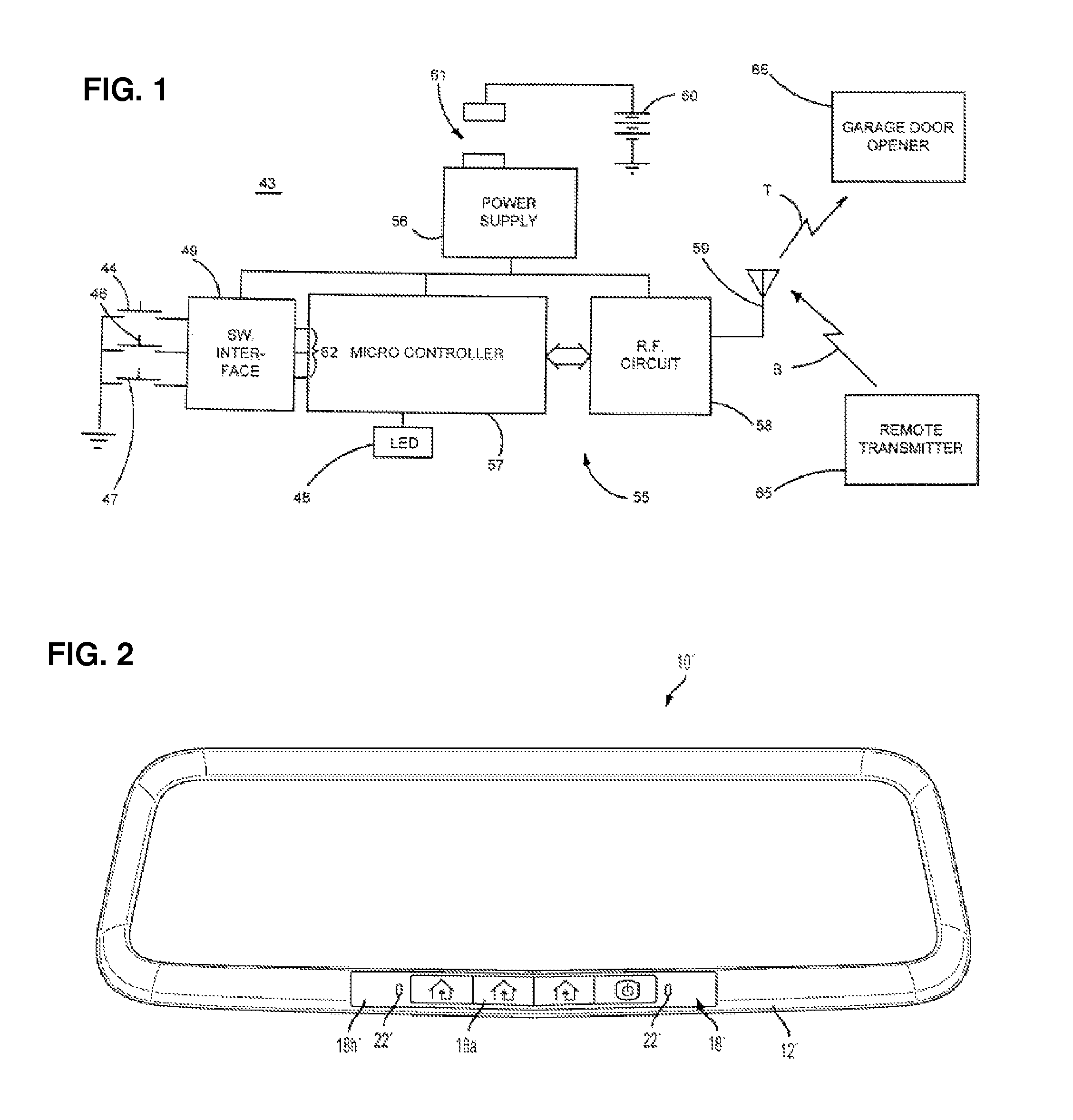 Interior rearview mirror assembly with integrated indicator symbol