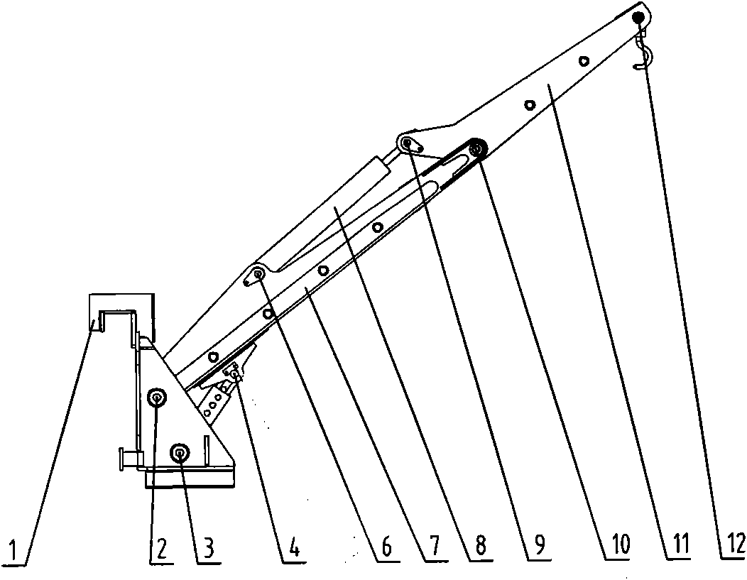 Bidirectional dual-regulation fork lifter boom