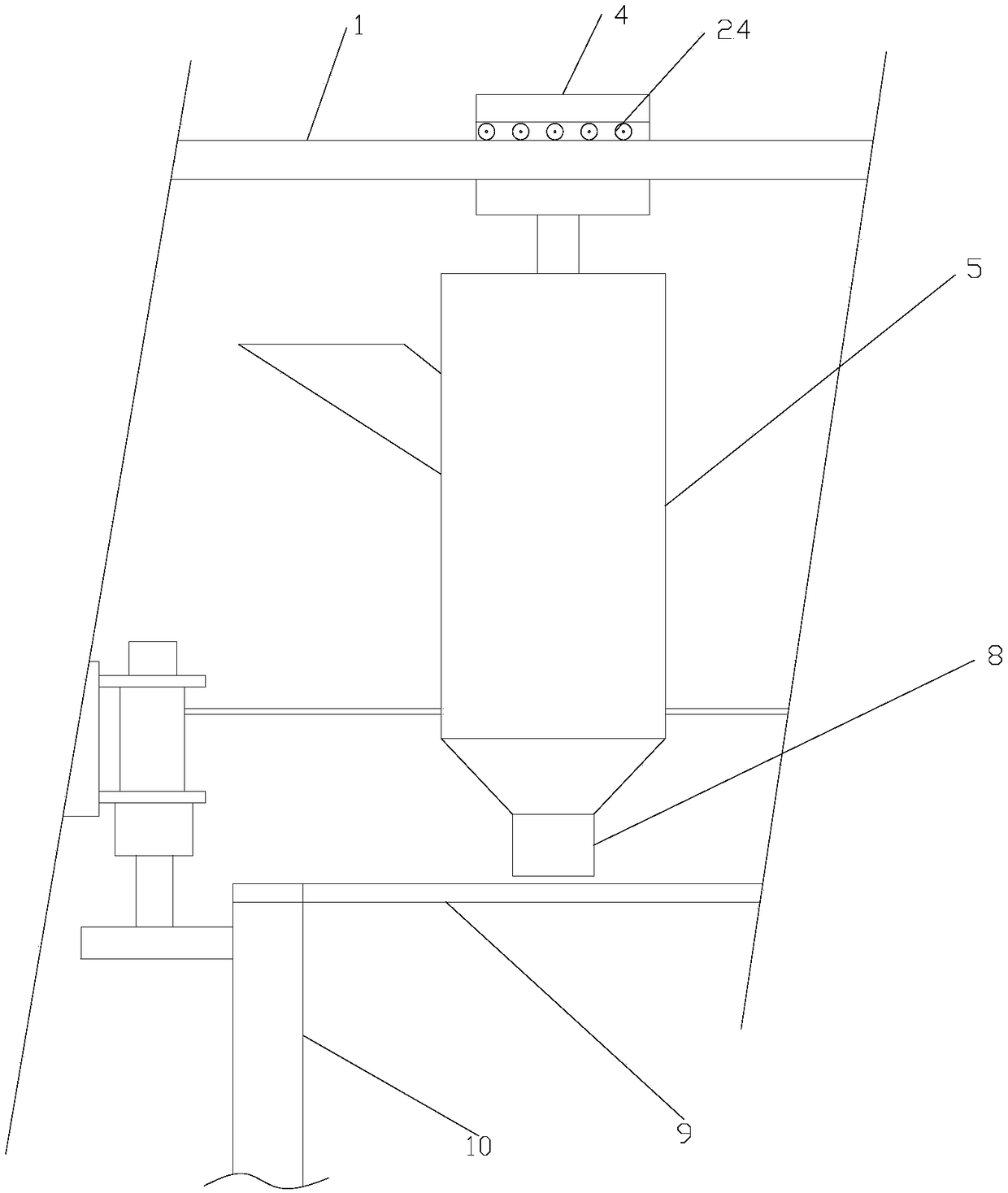 Granulated feed adding equipment for chicken raising