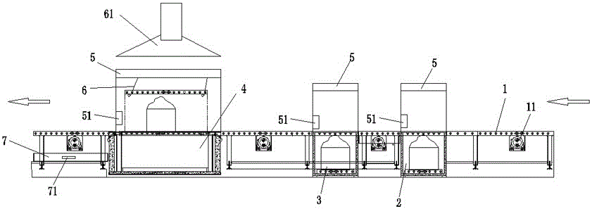 A chain oiling system