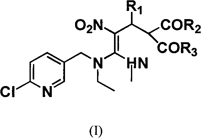 Cis-nitenpyram compound including 1,3-dicarbonyl, preparation method and use