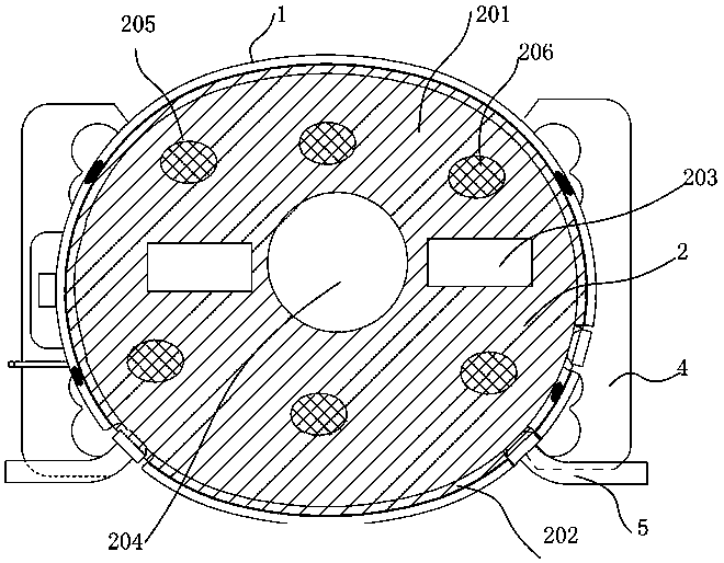 Lower shell structure for refrigerator compressor