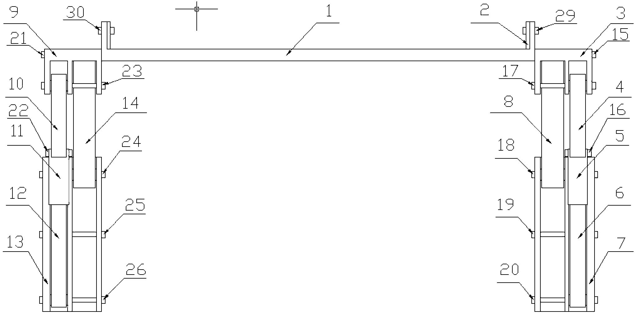 Hydraulic lifting device of carrier