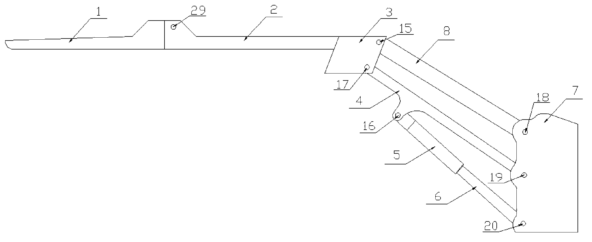 Hydraulic lifting device of carrier