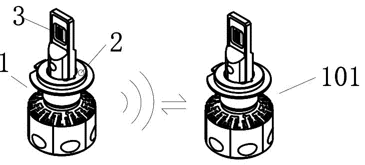 Car lamp assembly with intelligent color temperature switching function and switching method thereof