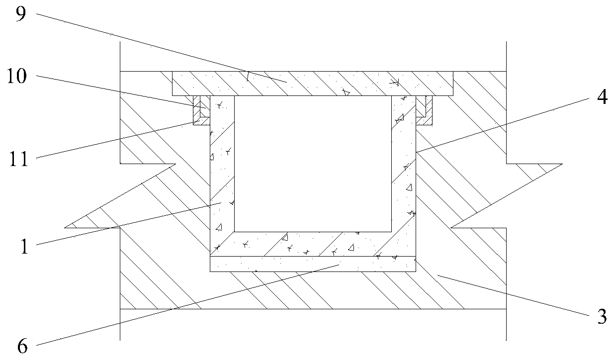 Fabricated prestressing force temporary sealing cover construction method