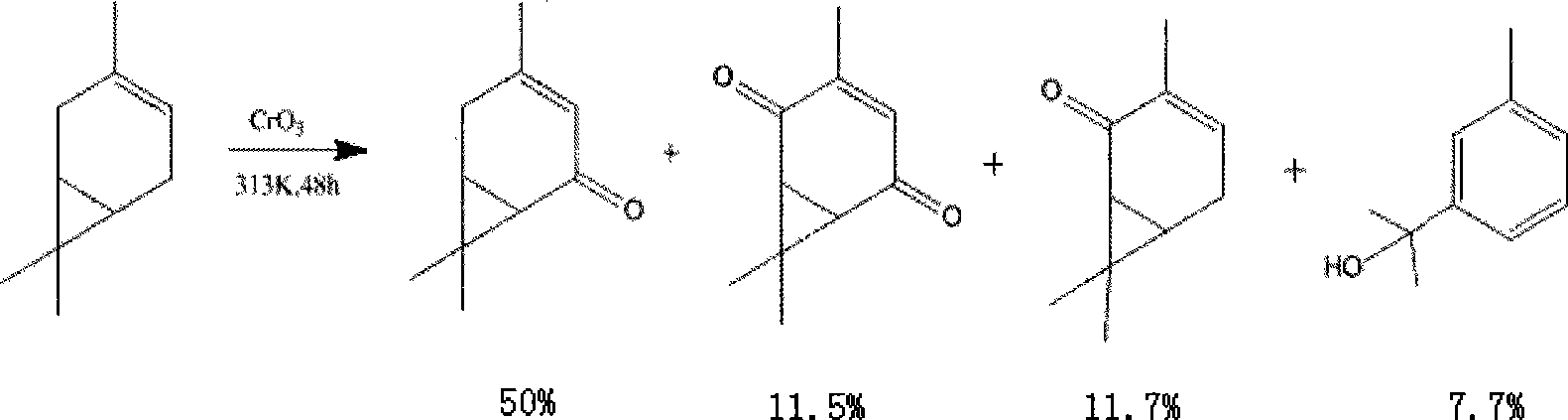 Preparation method of 3- careen-5-keto