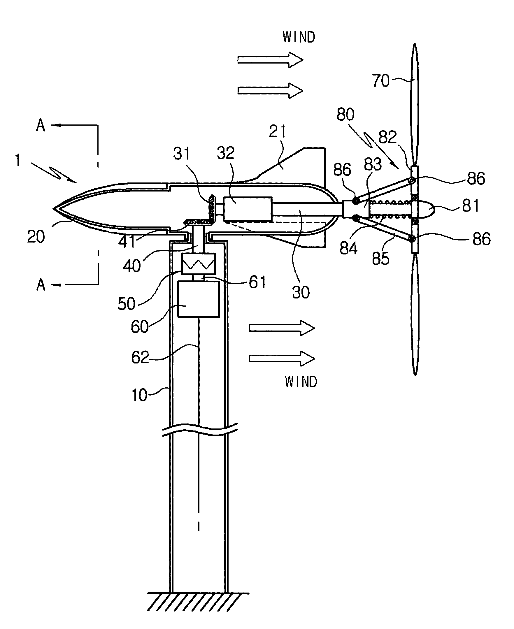 Wind driven power generating system