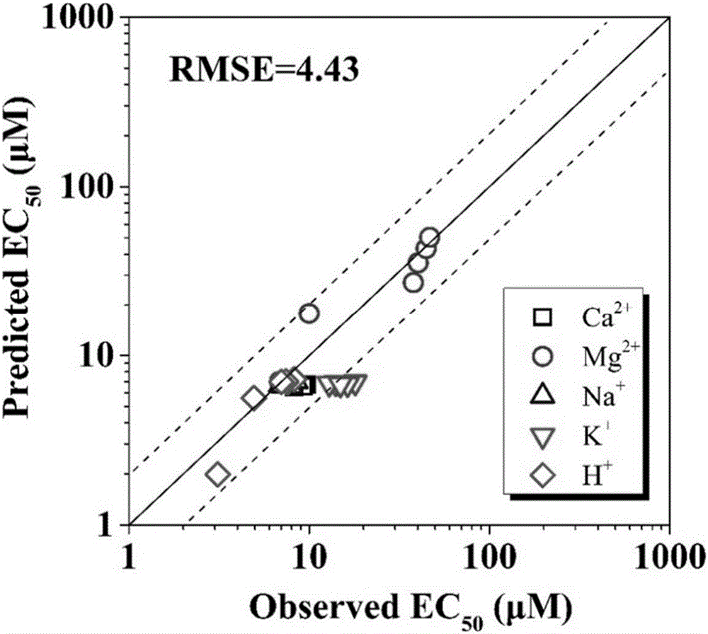 Determination method for wheat root elongation toxicity of nickel ions under hydroponic condition and application