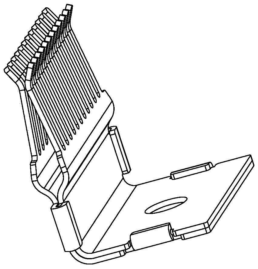 Double-reed type jack structure and connector