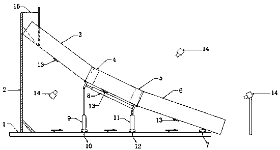 Test model for determining microscopic damping parameter of miscellaneous fill