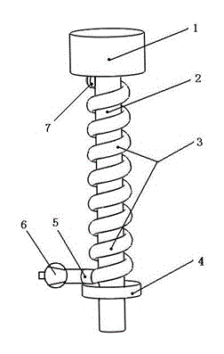 Air spring device special for mineral product exploitation