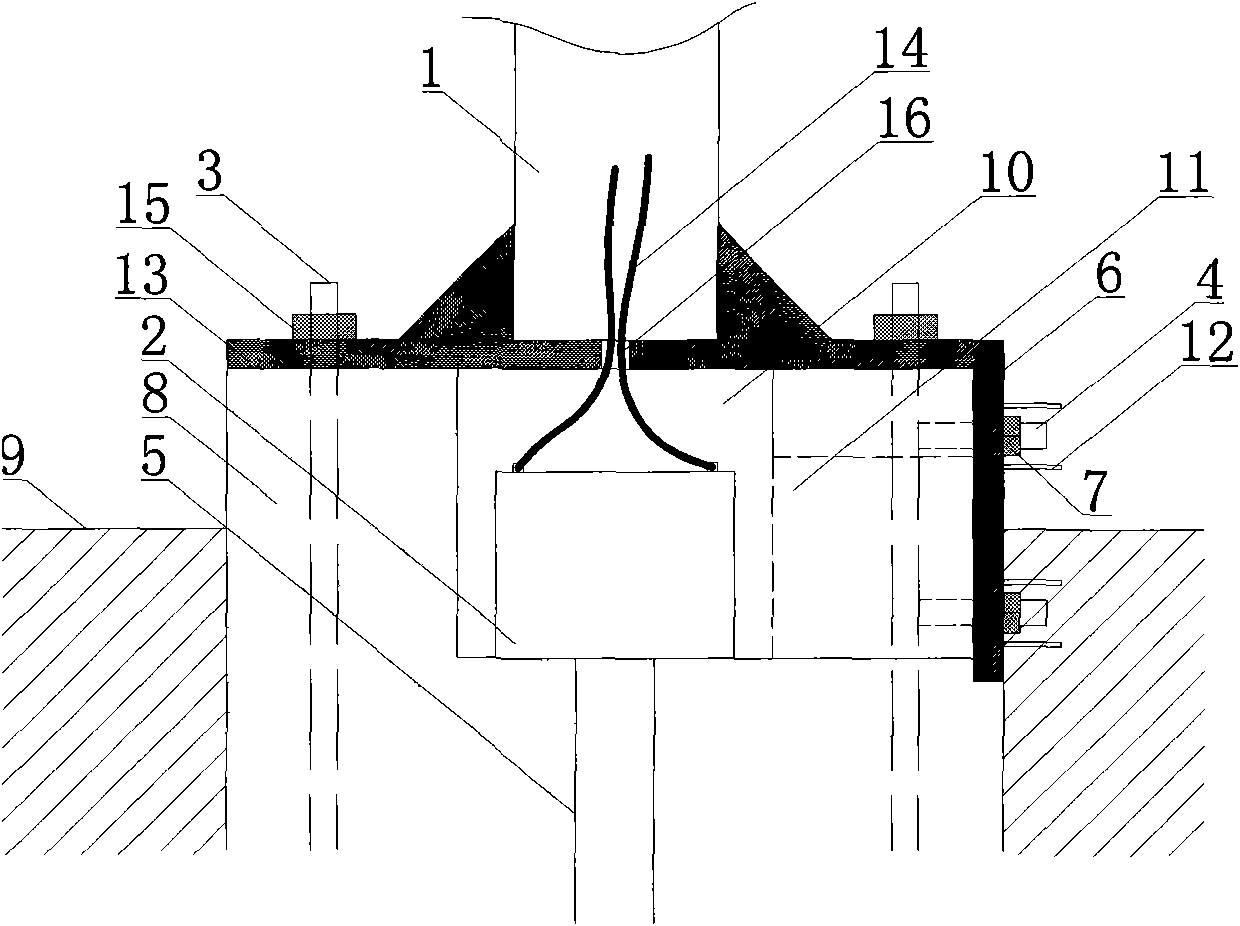 Accumulator mounting structure used for solar energy lighting device