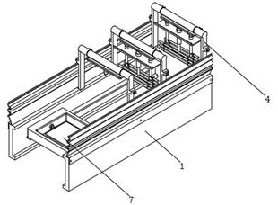 A cleaning device for automatic production of computer case shell production