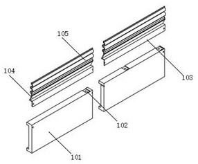 A cleaning device for automatic production of computer case shell production