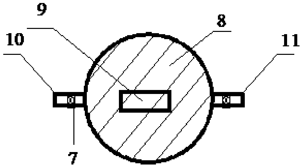 Device for testing gas diffusion coefficients of GM/GCL under different contact conditions