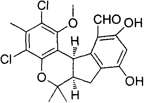 Chloro benzophenone compound and preparation method and application thereof