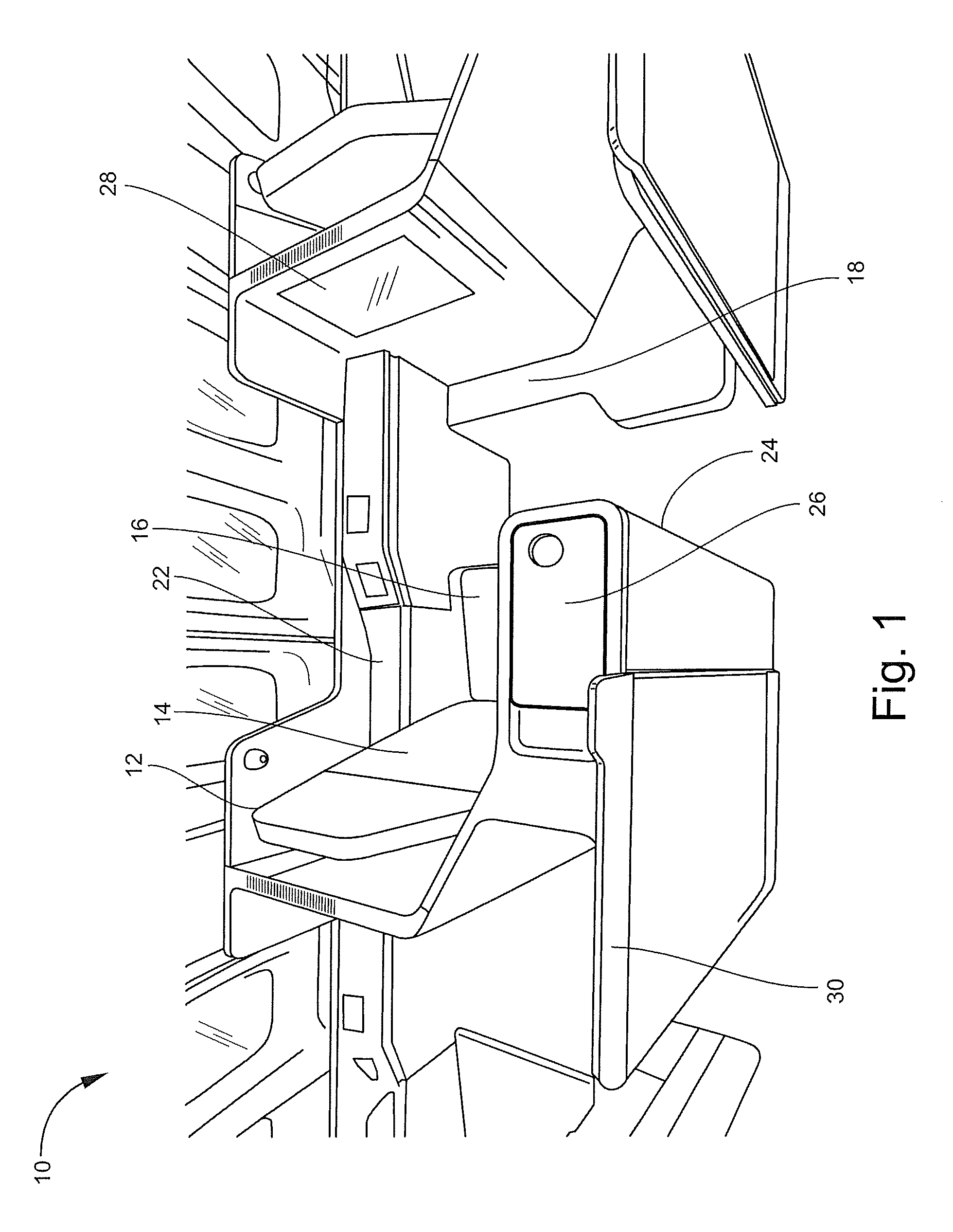 Aircraft passenger suite with combination bed