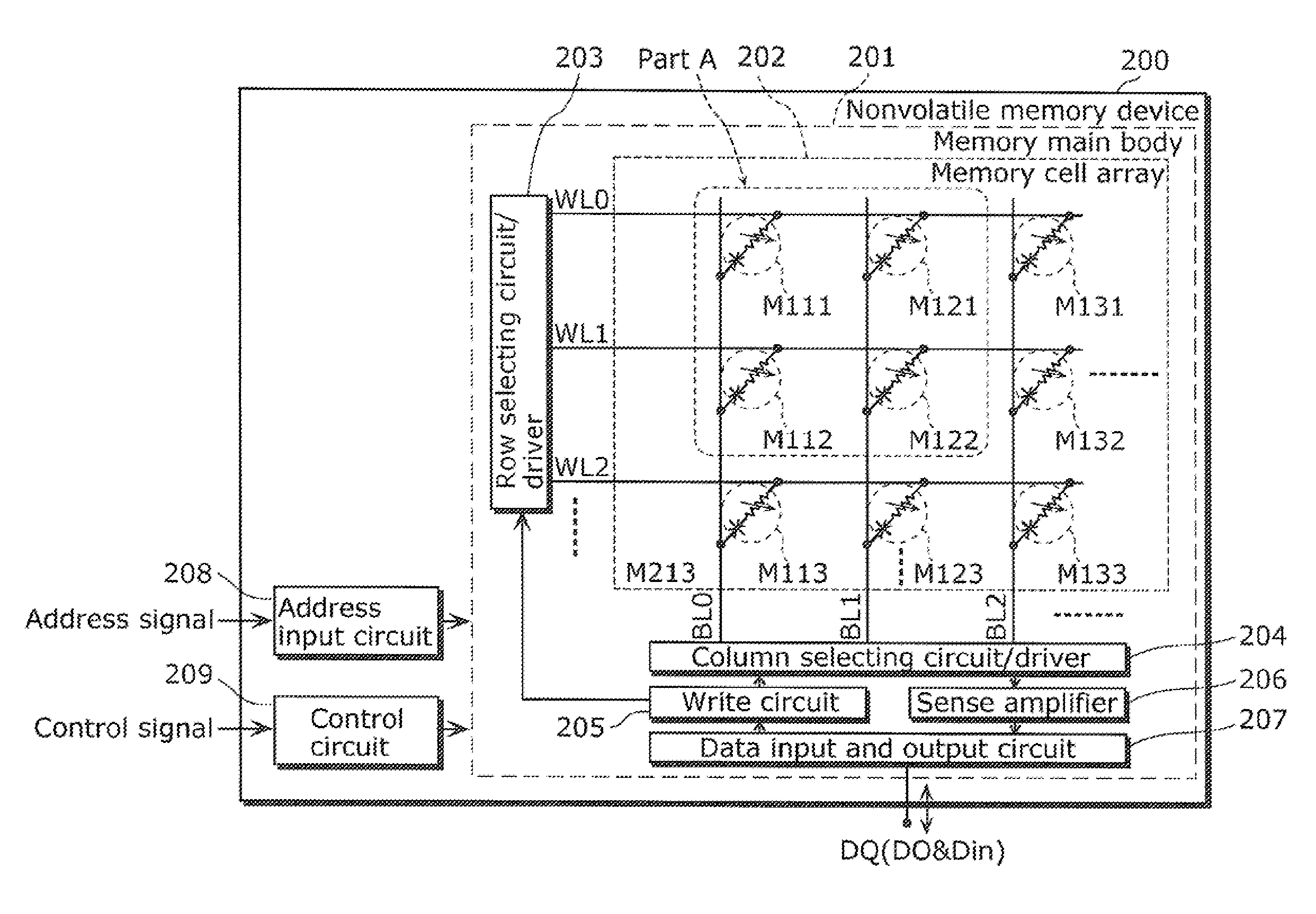 Nonvolatile memory element and nonvolatile memory device