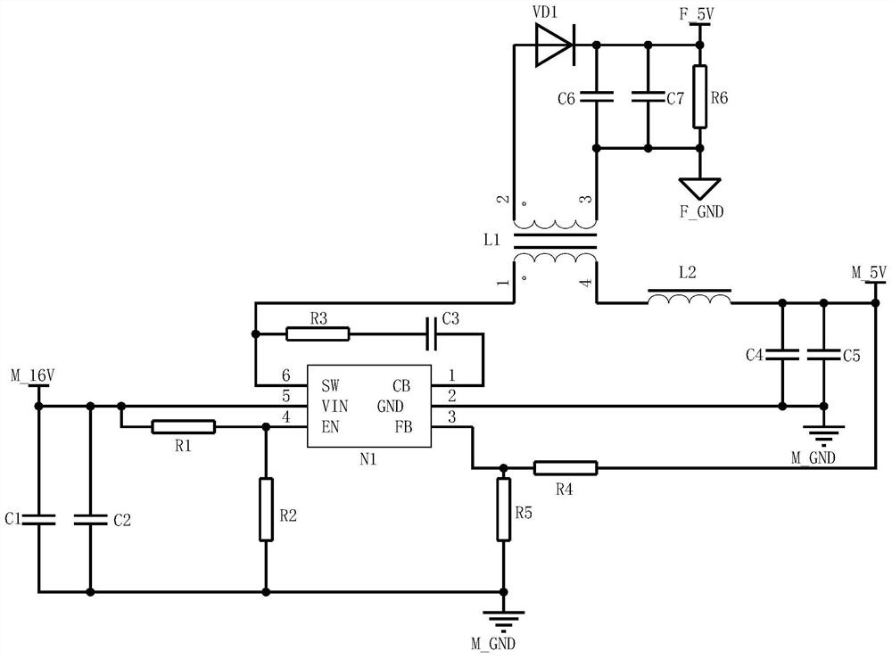 Isolated dual-output DC-DC power supply and industrial control equipment