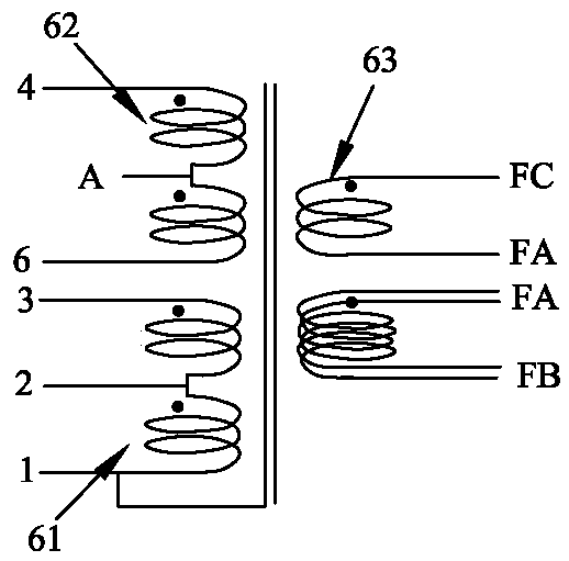 High-frequency transformer common-mode noise and conduction radiation testing method