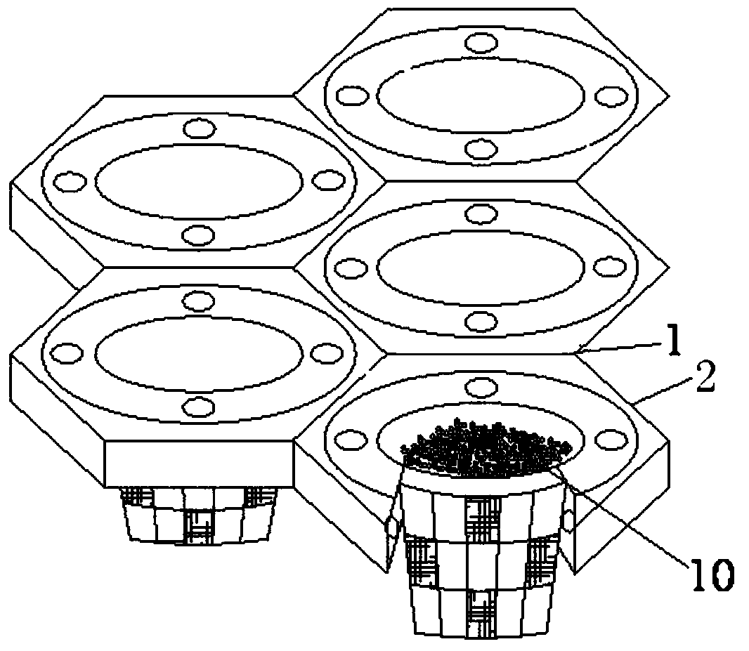 Green ecological floating island device