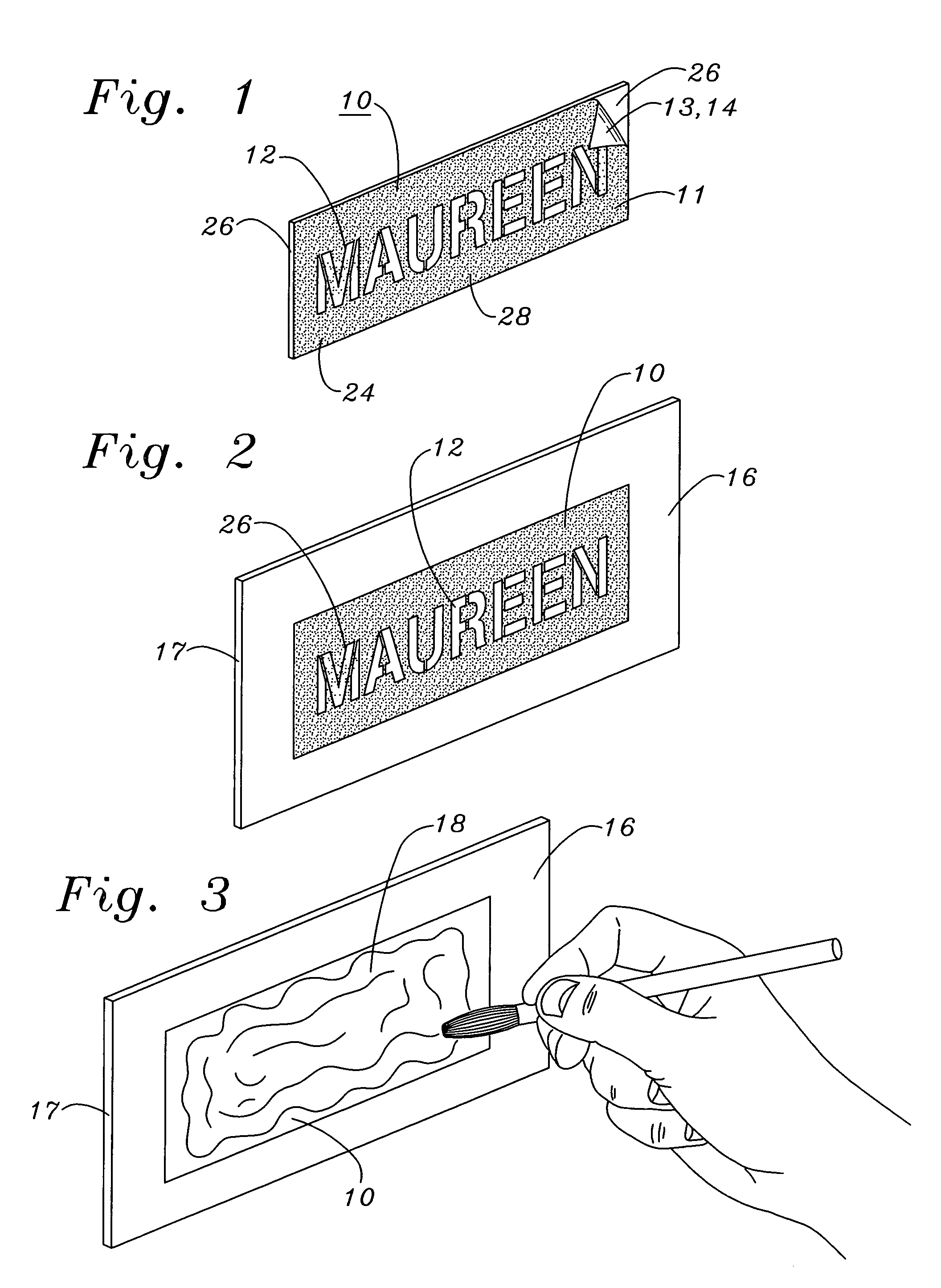 Peelable stenciling ink and method of using