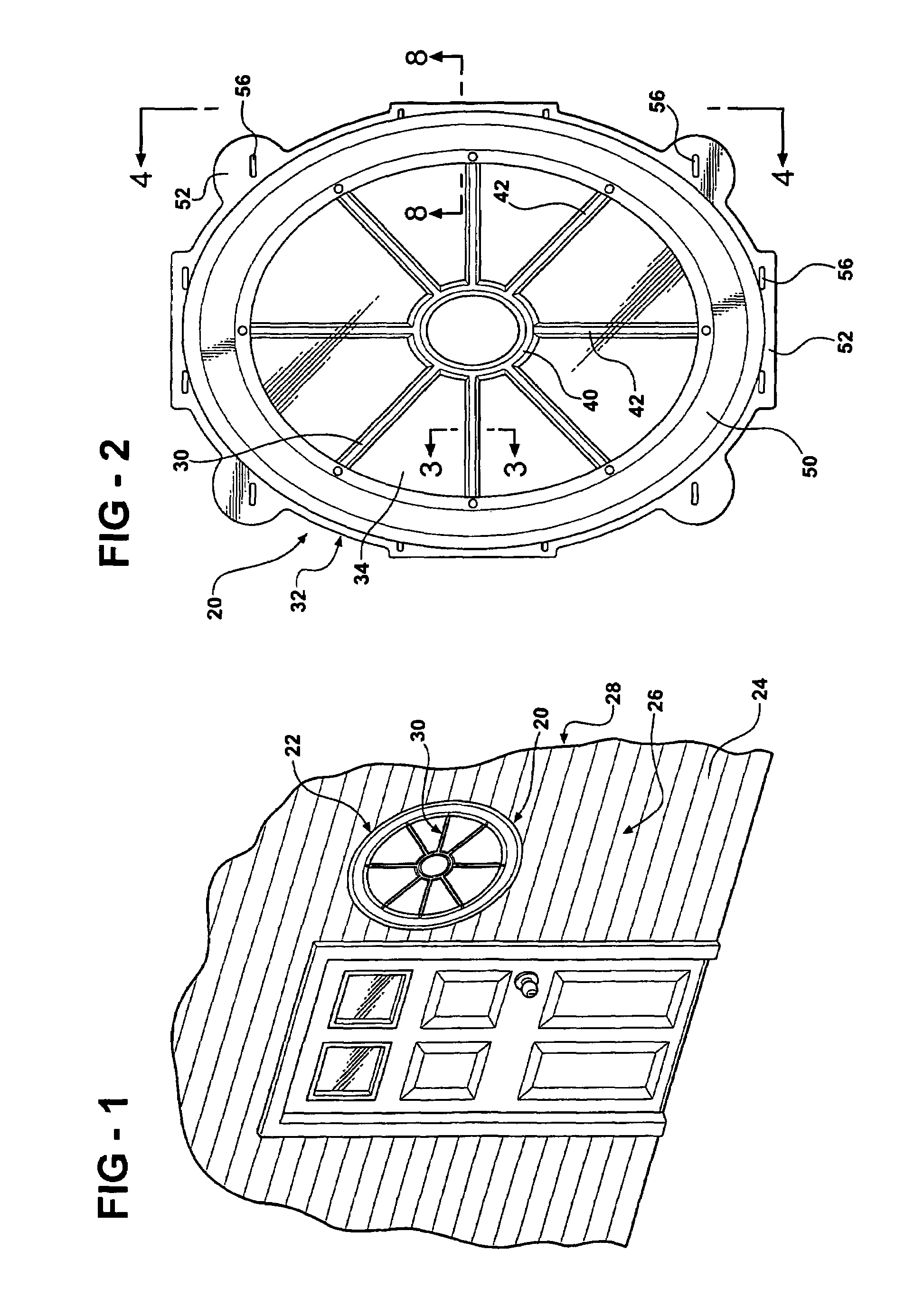 Plastic window assembly