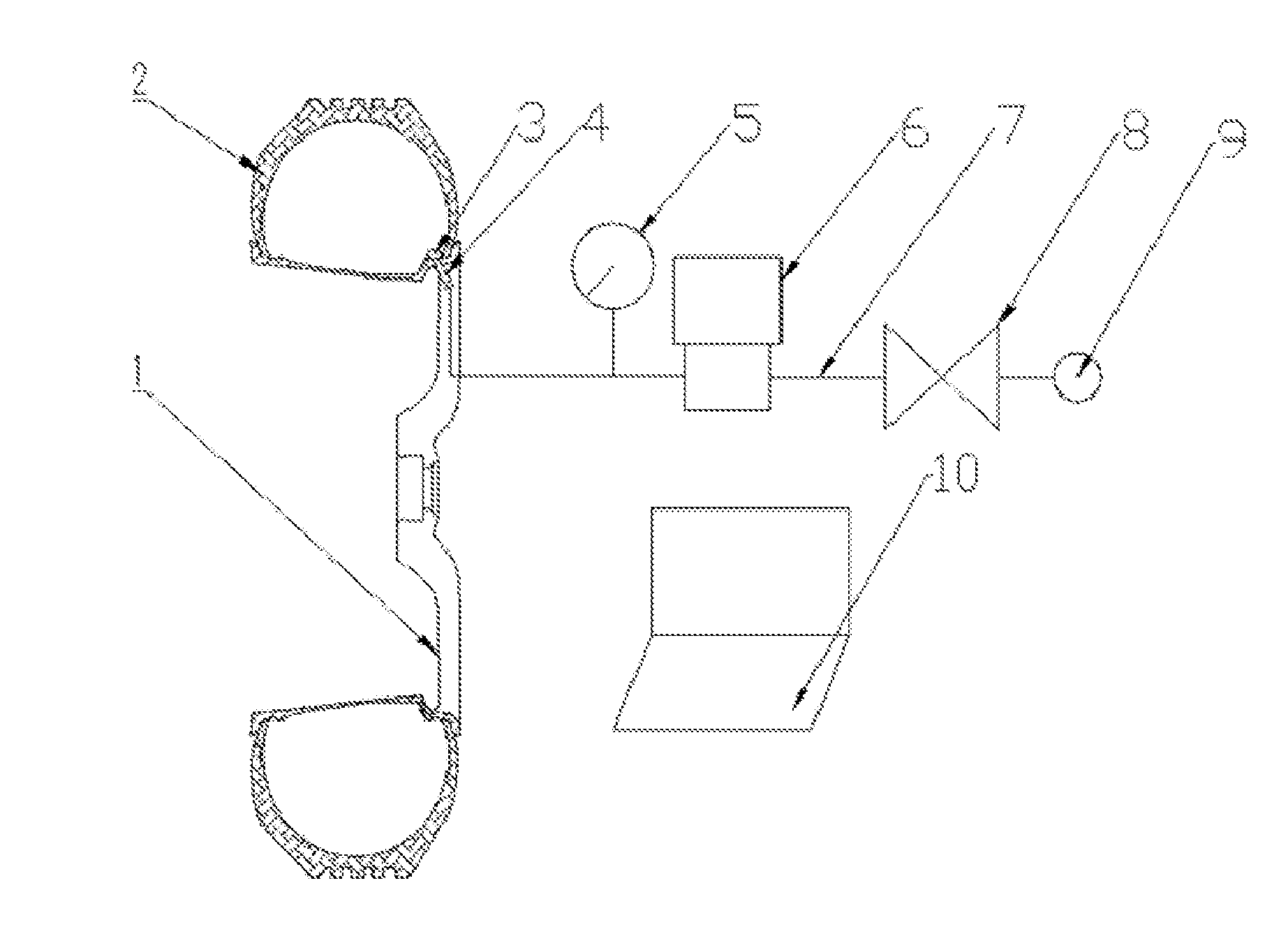 Device and Method for Measuring Air Tightness of Aluminum Alloy Hub or Tyre