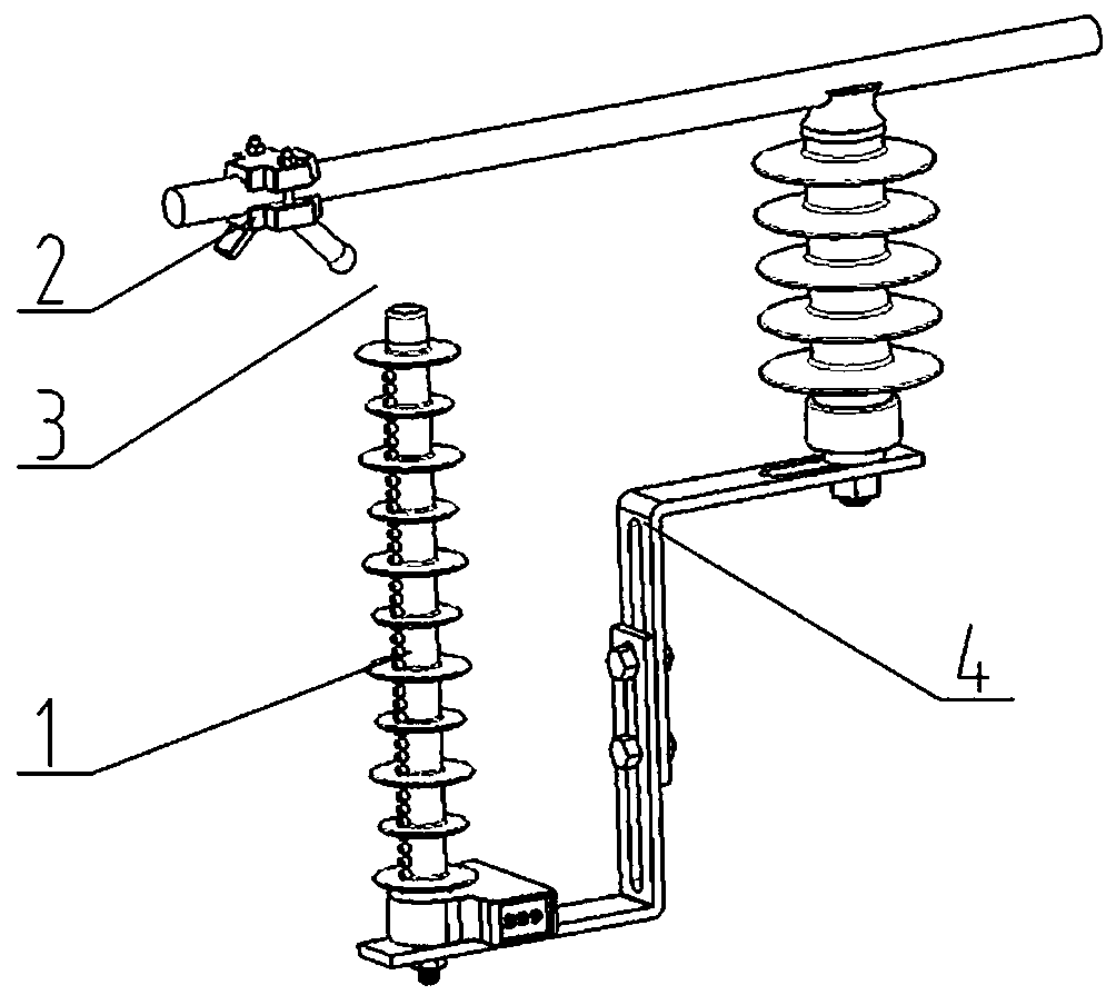 Serial multi-cavity arc-extinguishing lightning-protection device