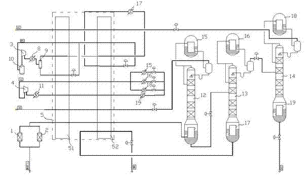 Separation and recycling device and recycling method for methane and argon in synthetic ammonia relief gas