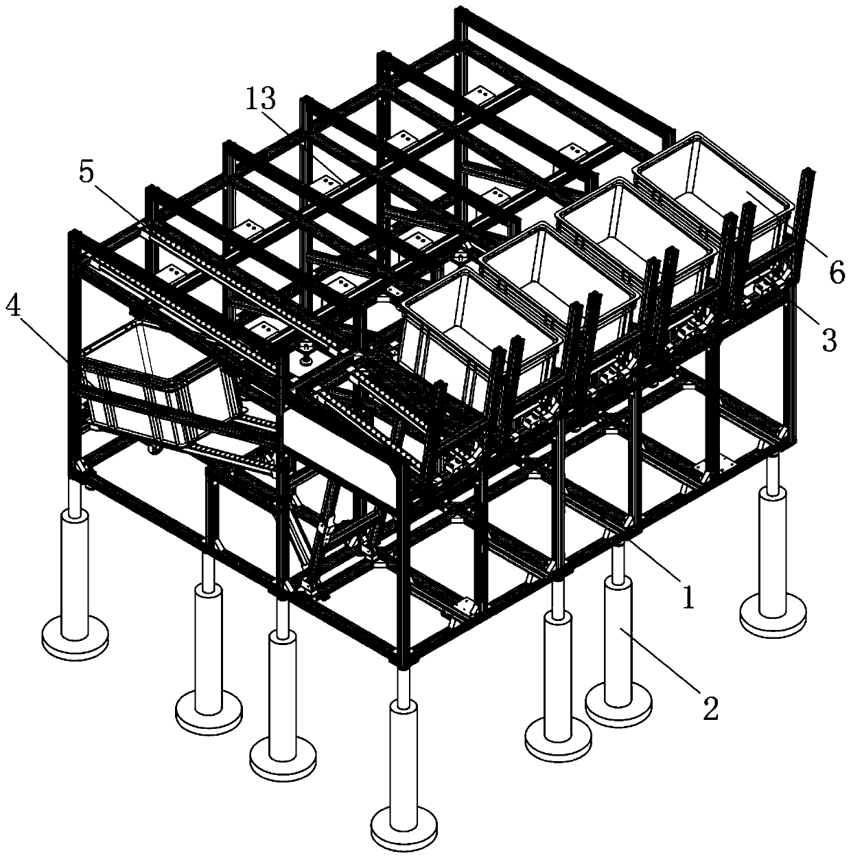 Water body breeding device with good stability performance and adaptable to different water levels