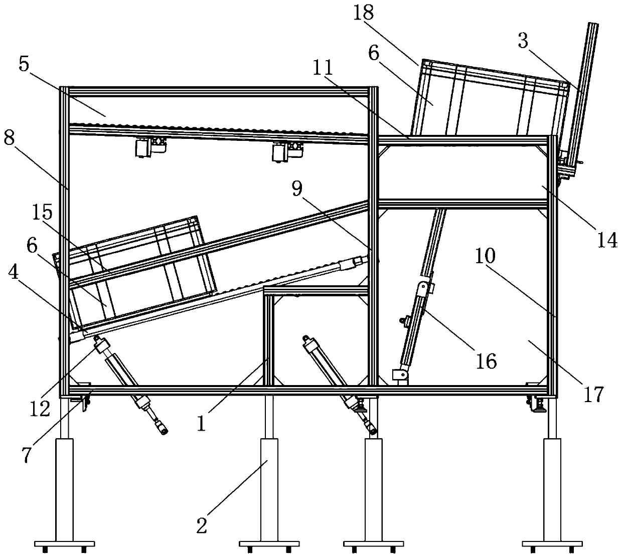 Water body breeding device with good stability performance and adaptable to different water levels