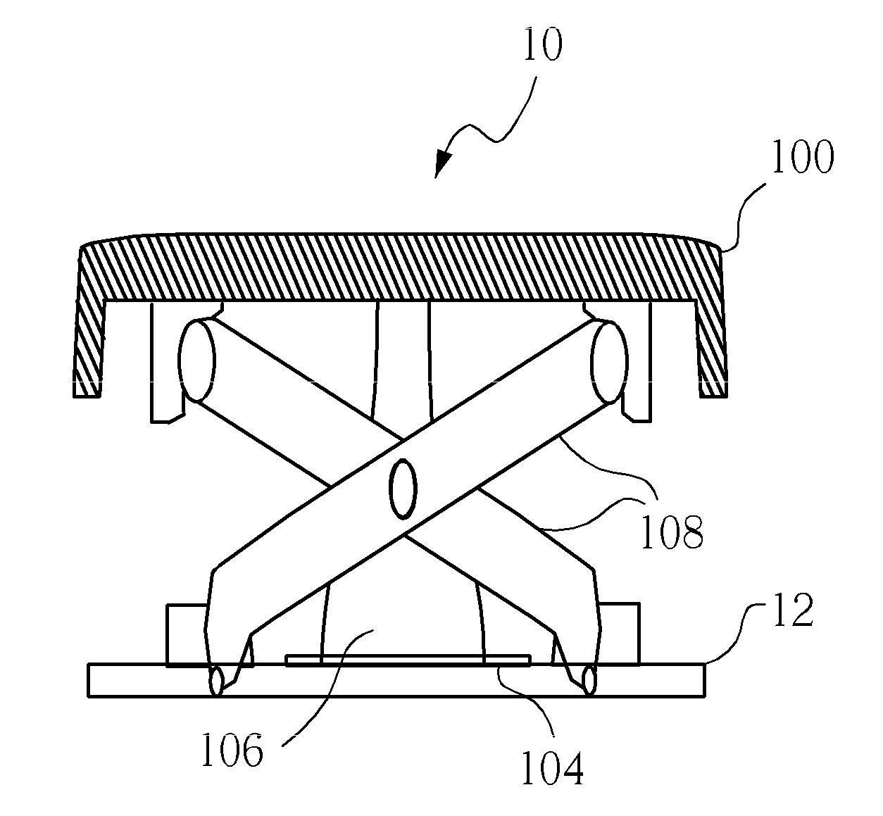 Keyswitch and input apparatus