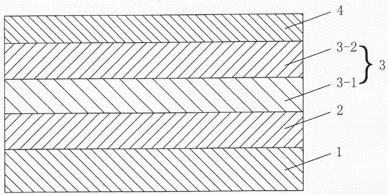 Membrane structure of high-temperature oxidation-resistant selective absorption membrane for inner pipe of condensation solar thermal power generation collector pipe