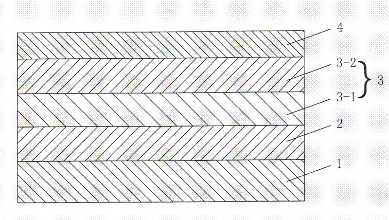 Membrane structure of high-temperature oxidation-resistant selective absorption membrane for inner pipe of condensation solar thermal power generation collector pipe