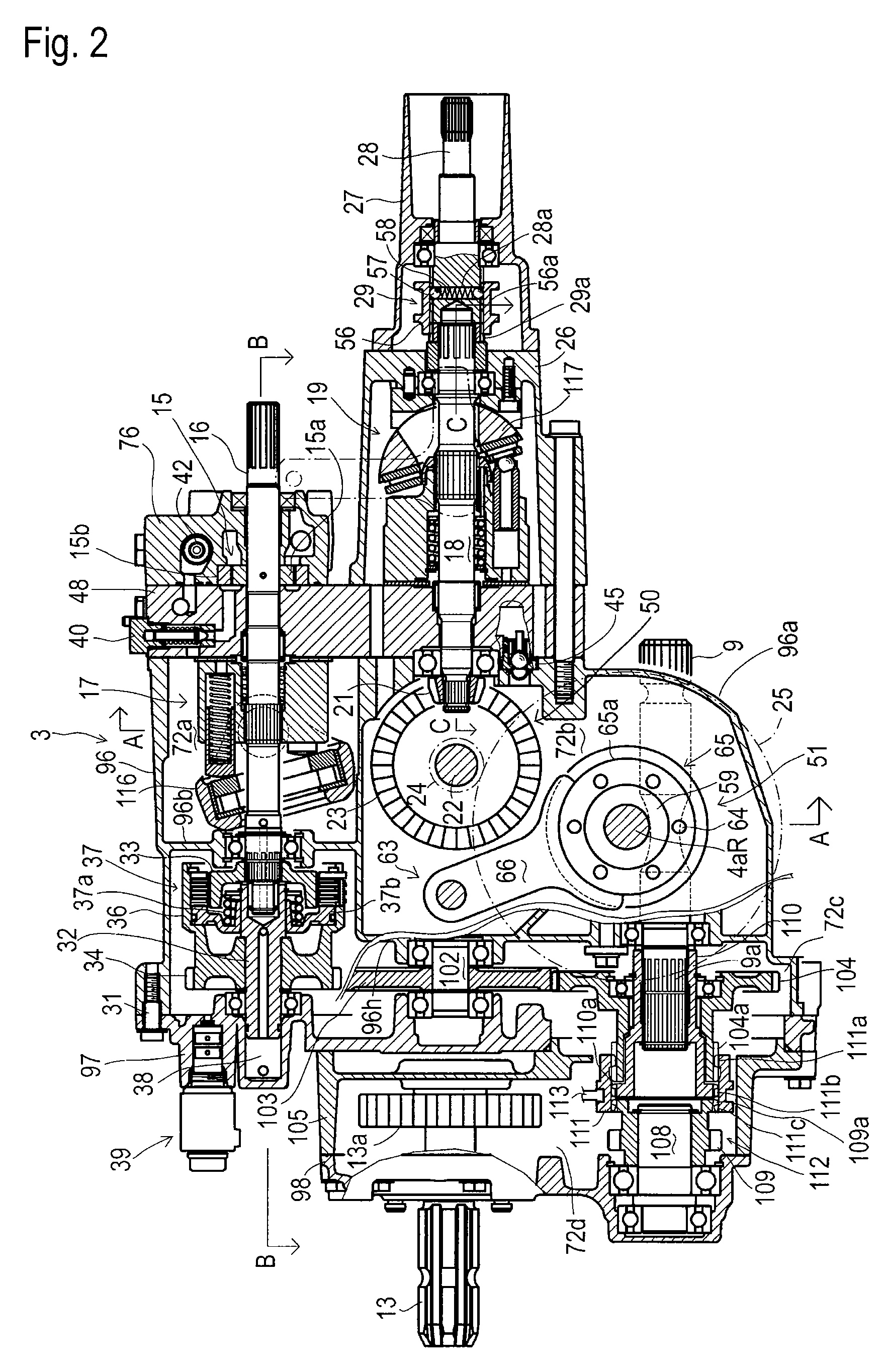 Hydrostatic transaxle