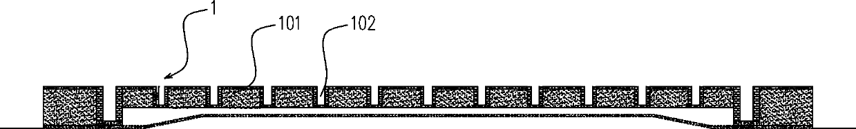 Aqueduct storing table carrying pole beam consignment device and method