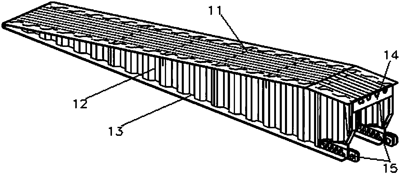 Sectional type modularization rapid assembled and spliced bridge