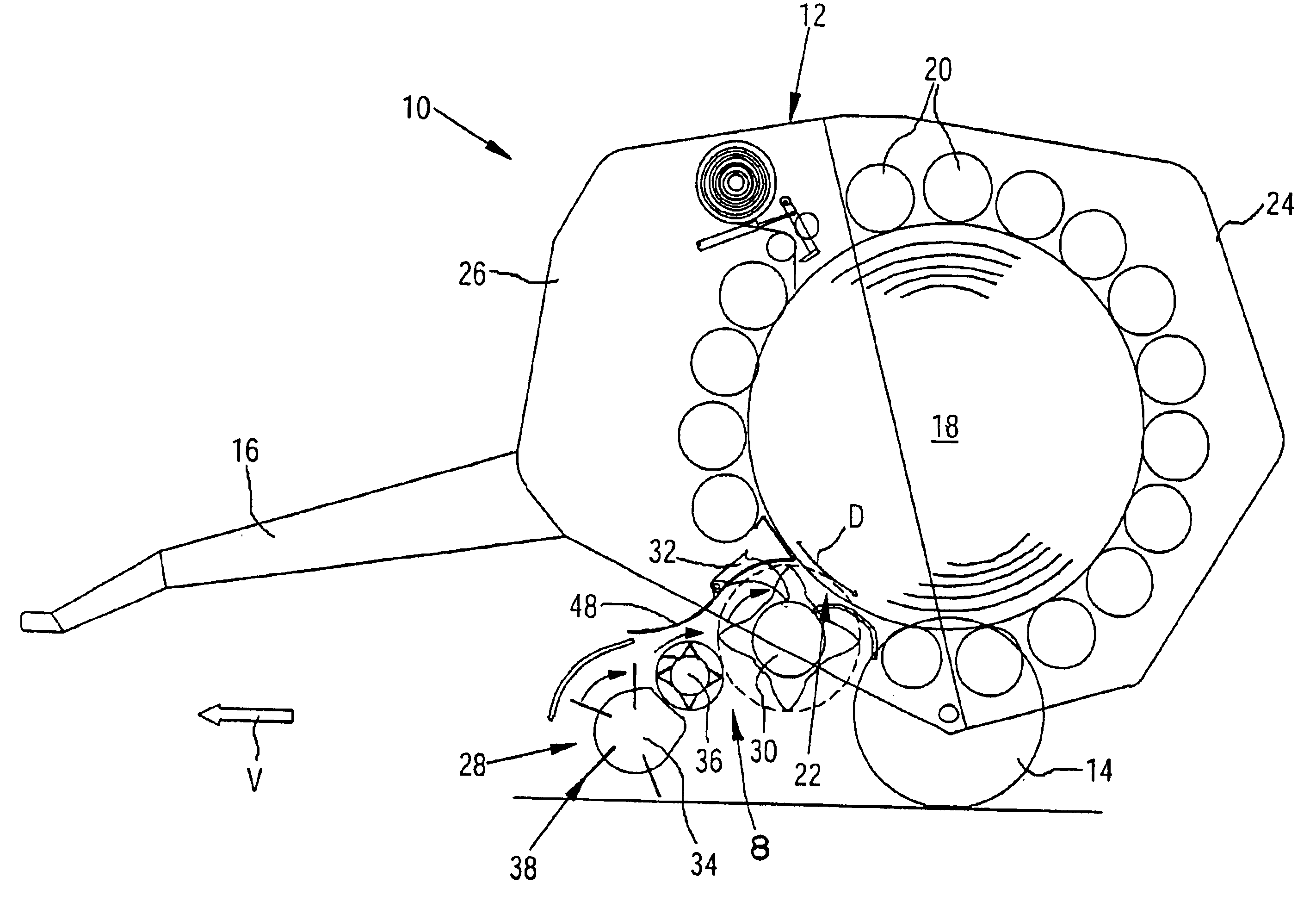 Crop recovery machine