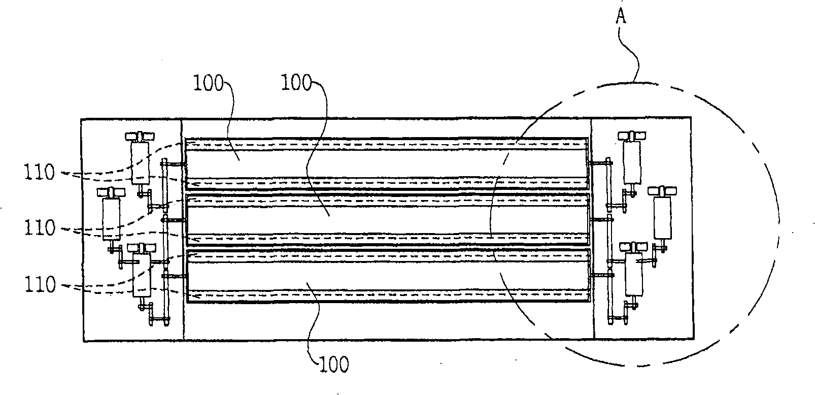 LCD glass oven system door and apparatus for controlling the same