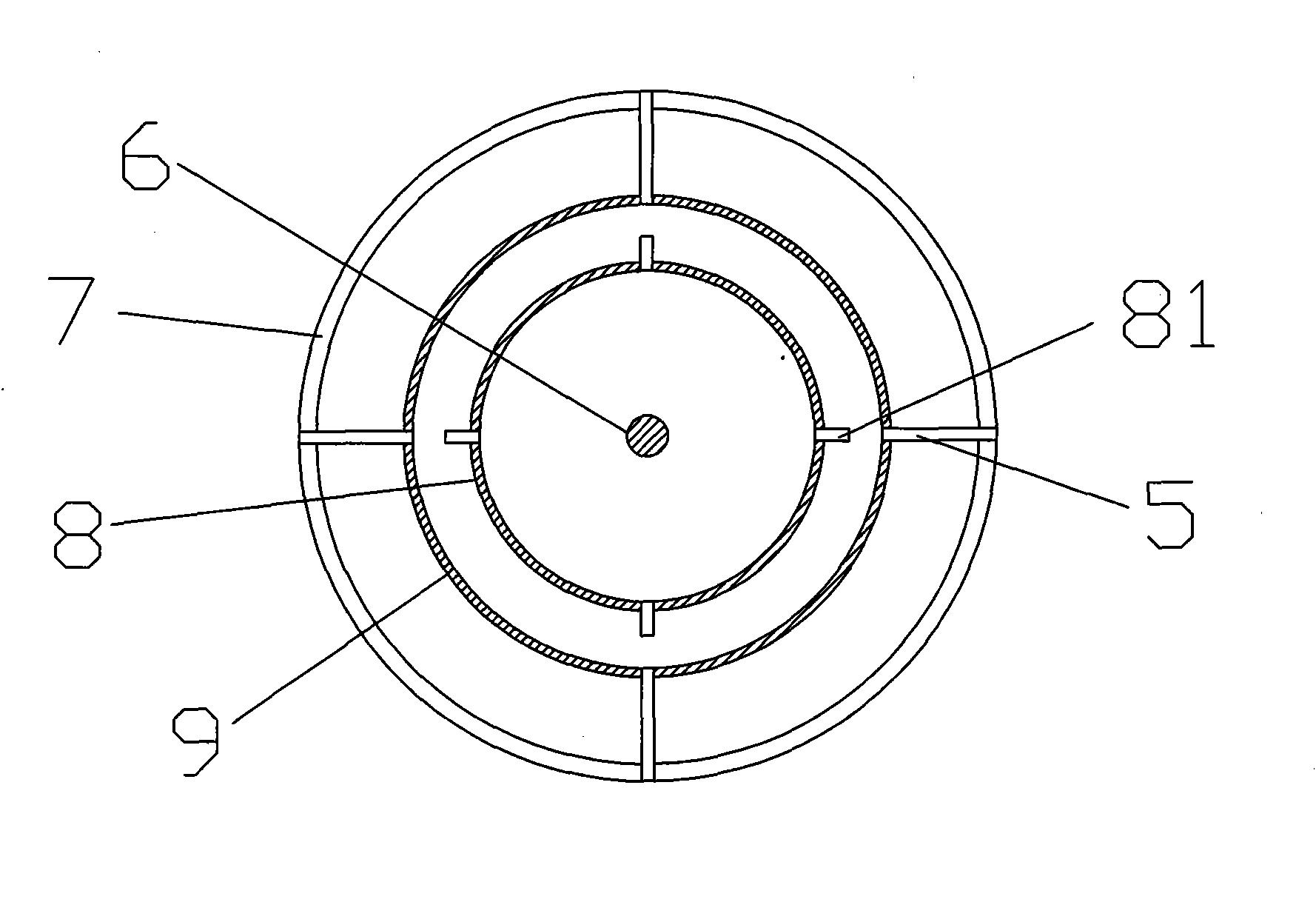 Defoaming device for high viscosity liquid product