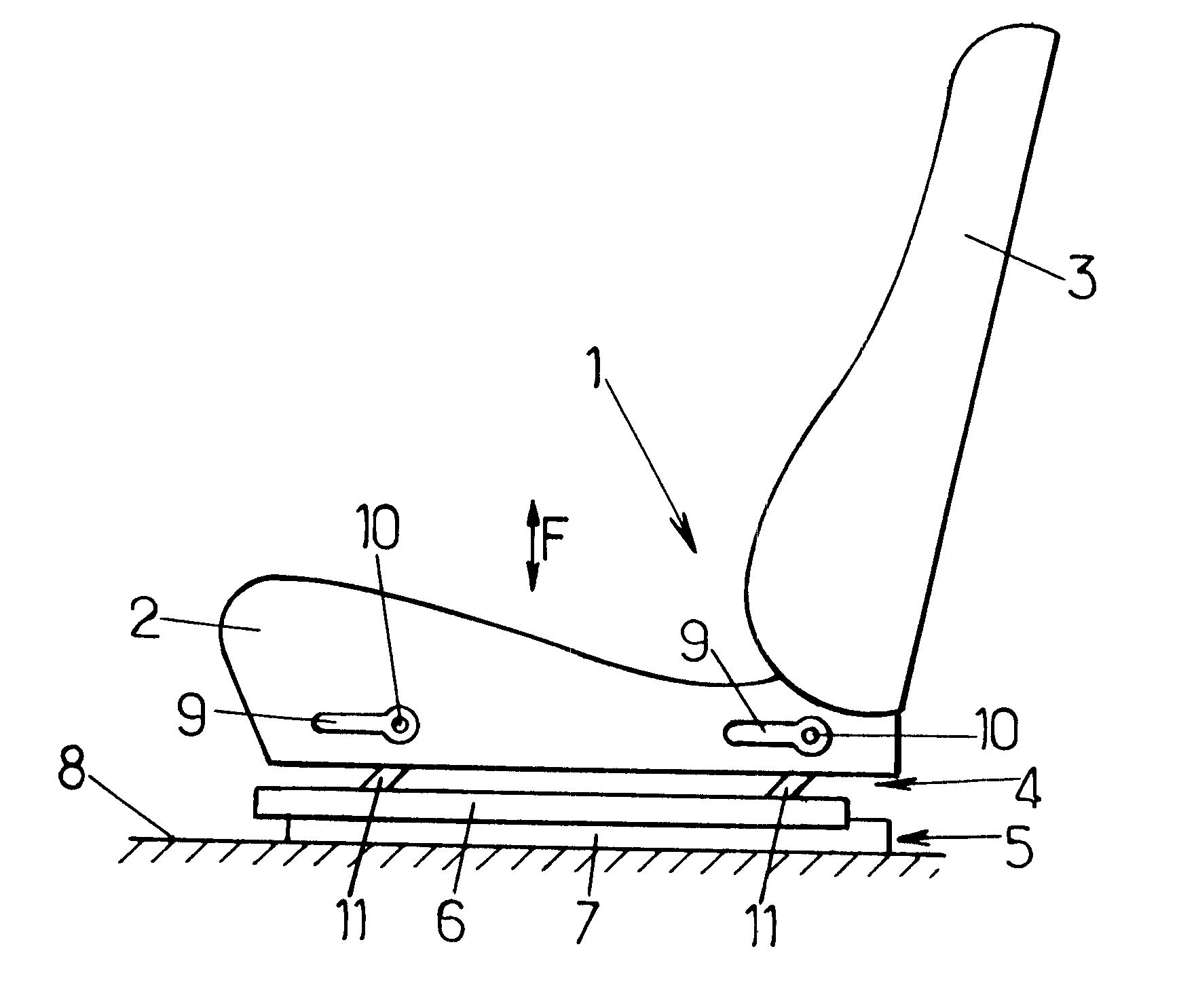 Vehicle seat comprising a height-adjusting mechanism, and a control device for such a seat