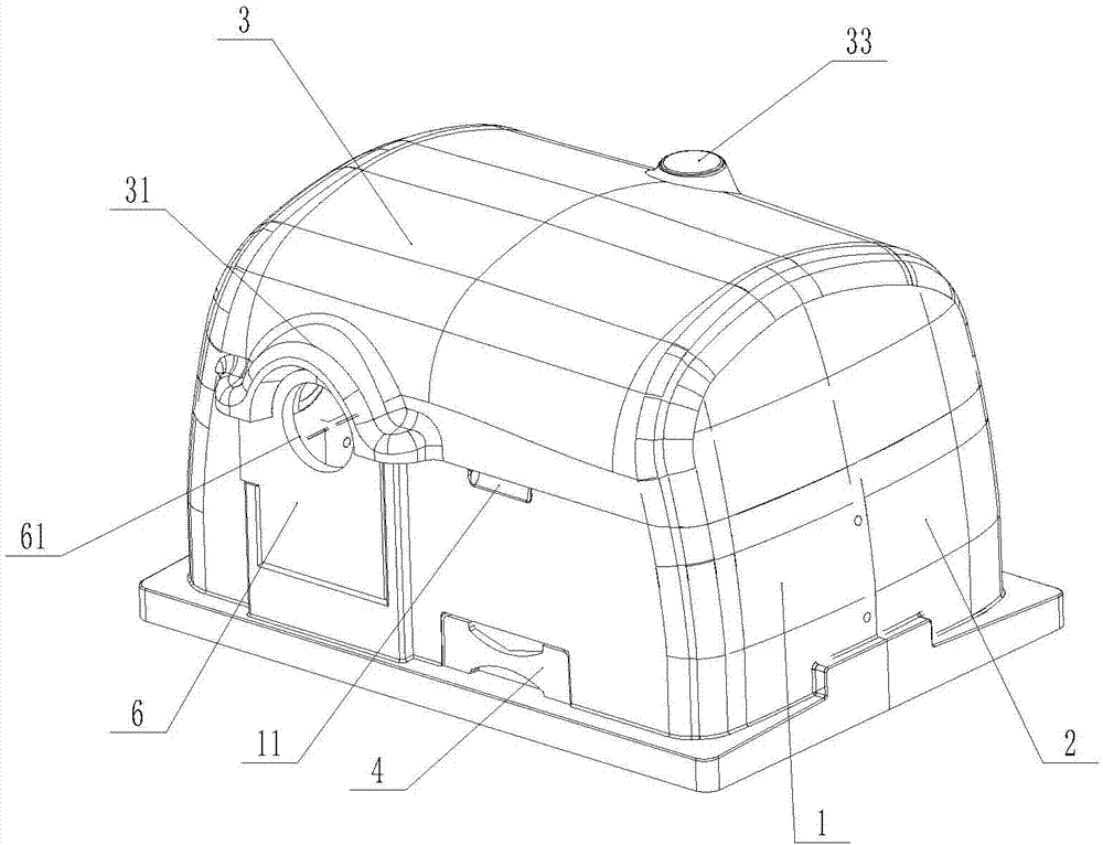 Air-conditioner and compressor cover with waterproof function