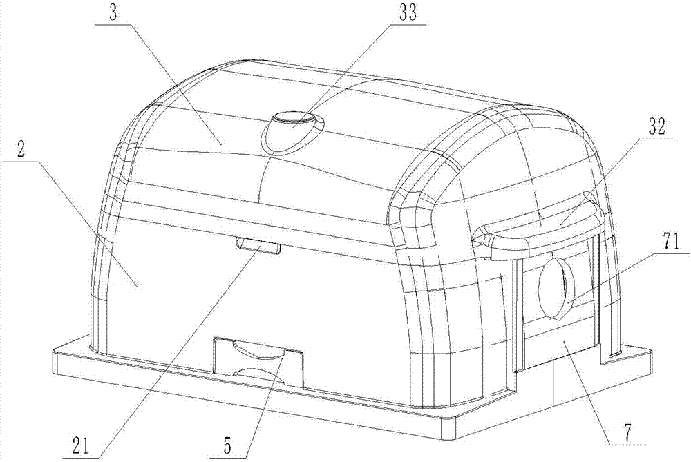 Air-conditioner and compressor cover with waterproof function