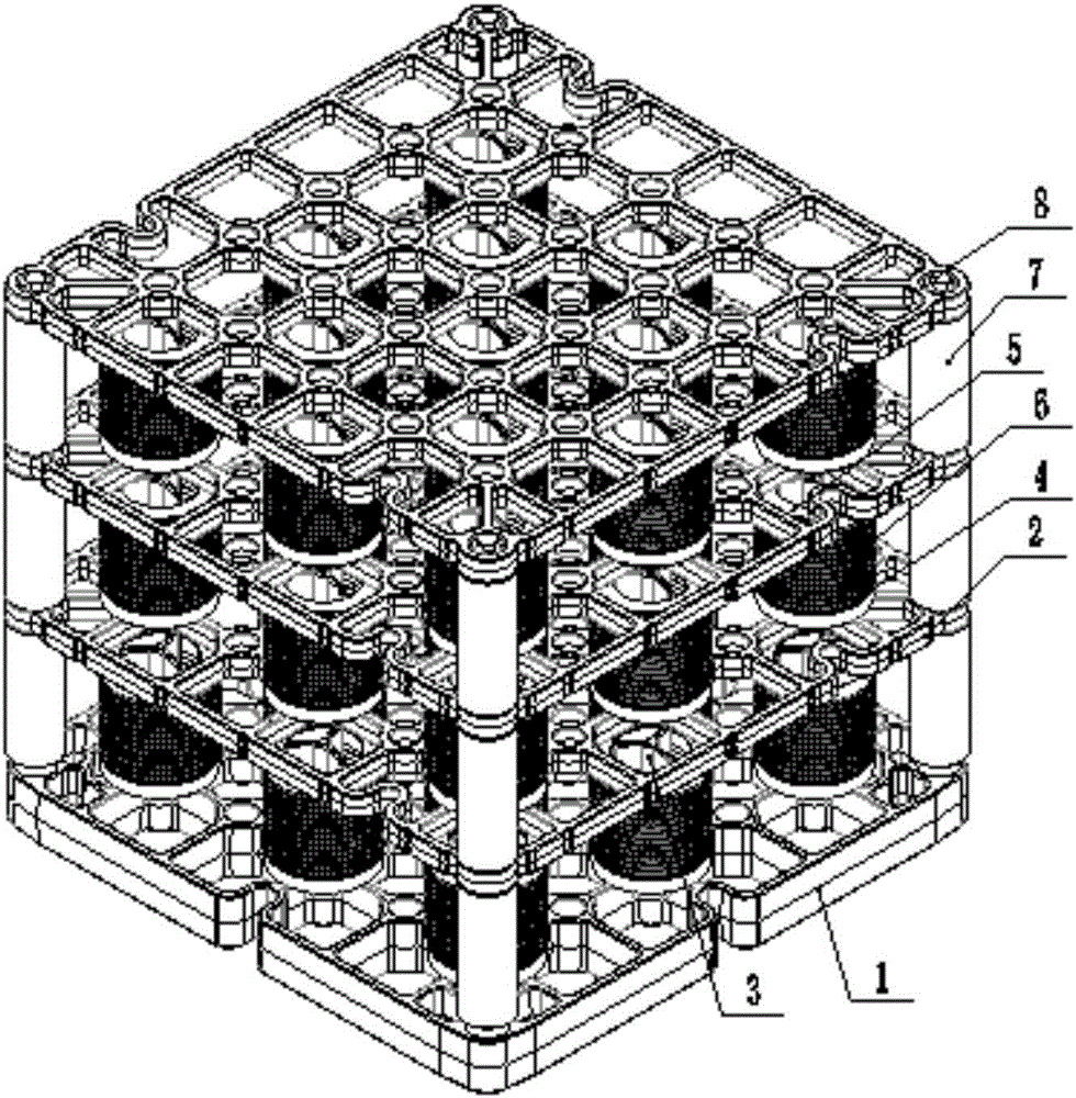 Carburization combined tool and heat treatment method of synchronizer combined gears