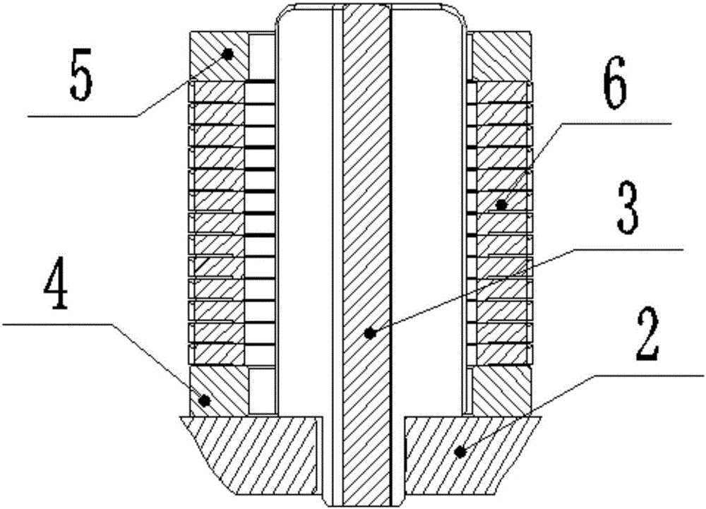 Carburization combined tool and heat treatment method of synchronizer combined gears