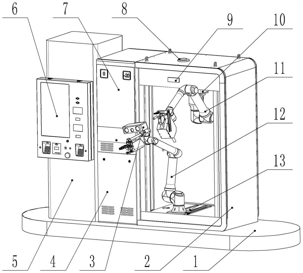 Bilateral automatic refueling robot and control method