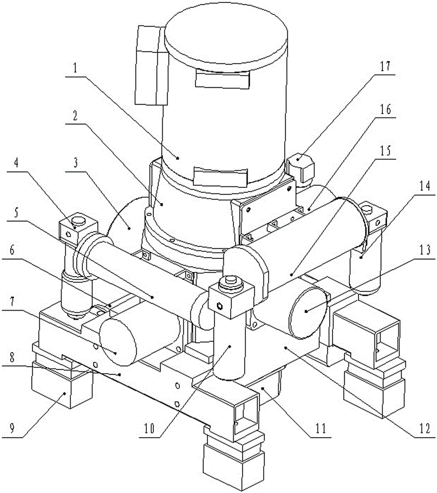 Vertical star high pressure air compressor