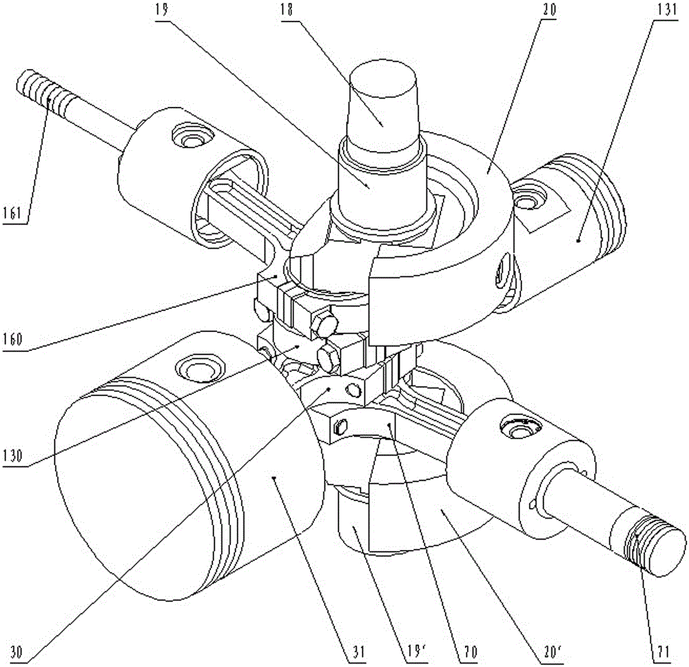 Vertical star high pressure air compressor